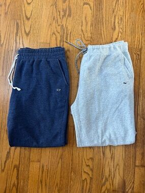 Vineyard Vines Navy and Light Gray Sweatpants Pair